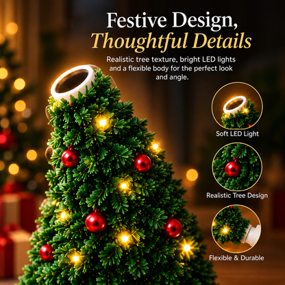Christmas Projector Light, USB Mini Christmas Tree with 6+ Holiday Projection Designs