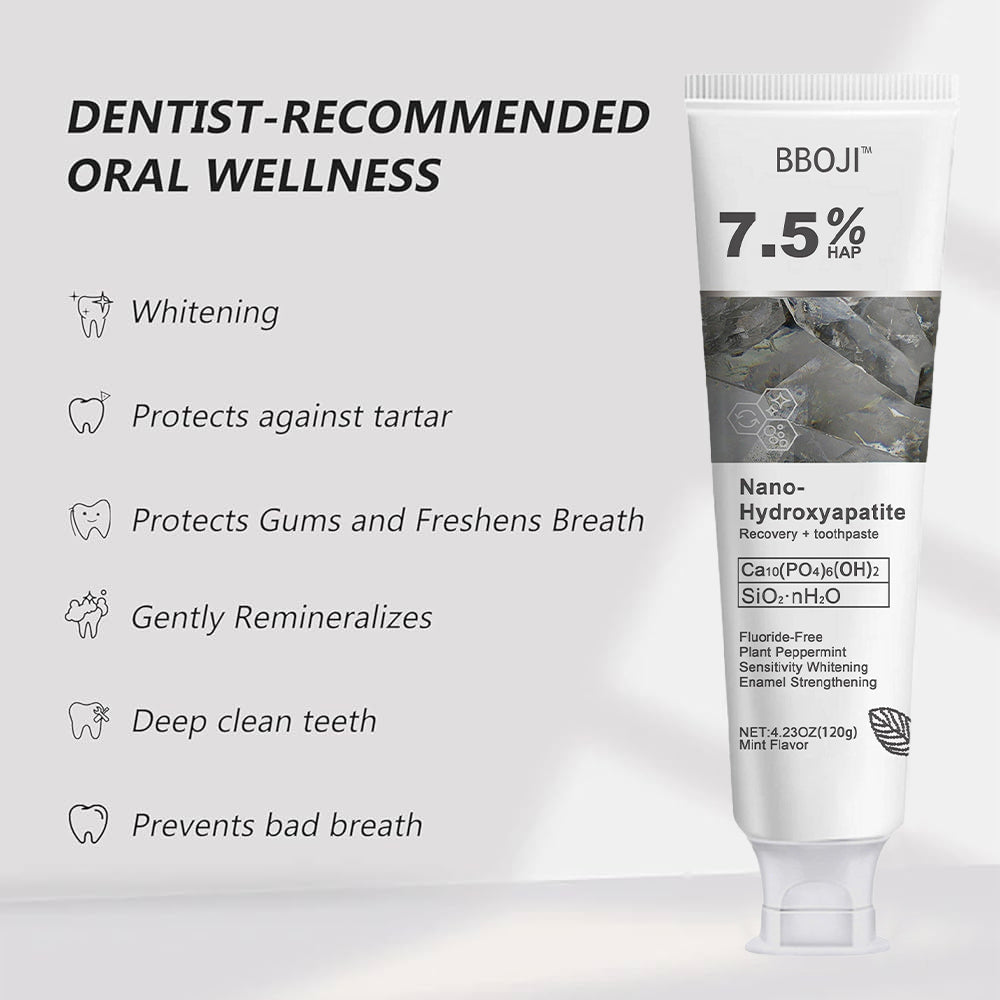 🔥 Final Day 64% OFF 🔥BBOJI™- Fluoride-Free Hydroxyapatite Toothpaste